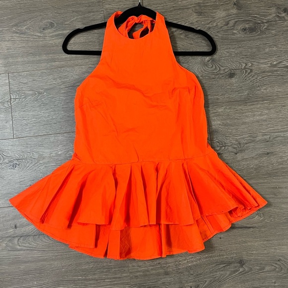 *NWOT* Free People Printemps Moment Top - Tangerine - Picture 2 of 4